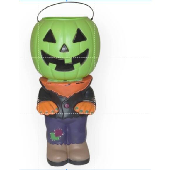 Frankenstein Blow Mold Halloween Cake or Candy Bowl Stand